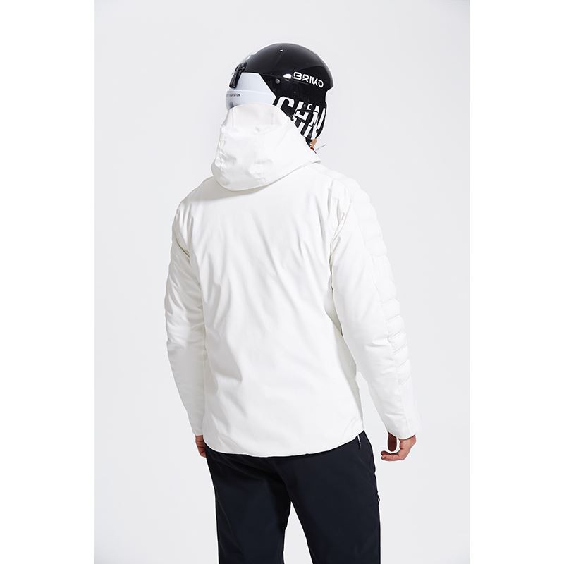 White Velvet Puffer Snow Jacket